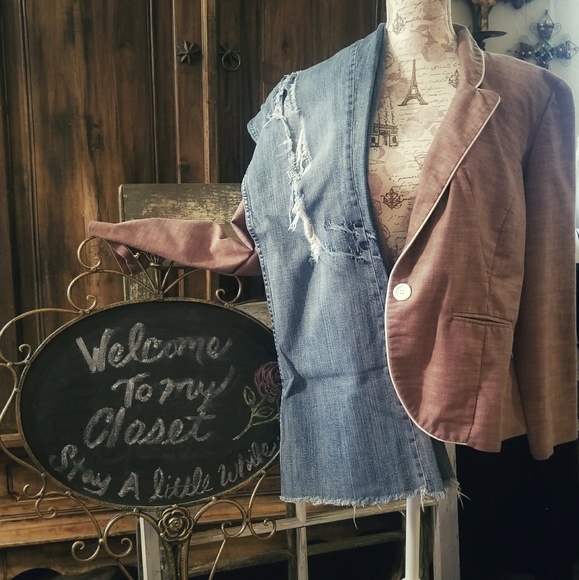 SOLD- Bundle- Rustic Jeans w/Tan Blazer - Picture 2 of 7